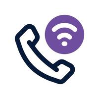 phone call icon. dual tone icon for your website, mobile, presentation, and logo design. vector