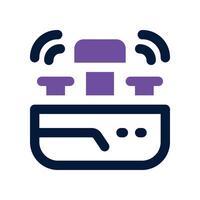 sink icon. dual tone icon for your website, mobile, presentation, and logo design. vector