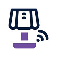 night lamp icon. dual tone icon for your website, mobile, presentation, and logo design. vector