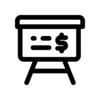 presentation icon. line icon for your website, mobile, presentation, and logo design. vector