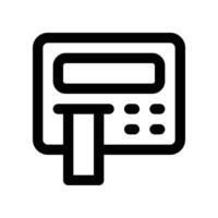 atm icon. line icon for your website, mobile, presentation, and logo design. vector