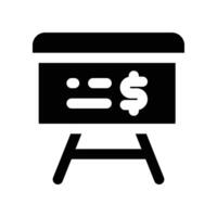 presentation icon. glyph icon for your website, mobile, presentation, and logo design. vector