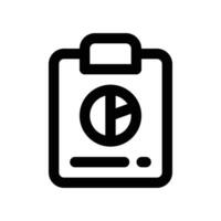 report icon. line icon for your website, mobile, presentation, and logo design. vector