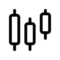 bar chart icon. line icon for your website, mobile, presentation, and logo design. vector