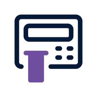 atm icon. dual tone icon for your website, mobile, presentation, and logo design. vector