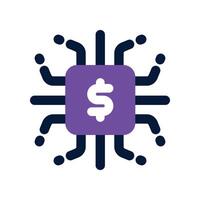 fintech icon. dual tone icon for your website, mobile, presentation, and logo design. vector