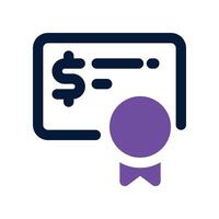 bonds icon. dual tone icon for your website, mobile, presentation, and logo design. vector