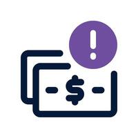 recession icon. dual tone icon for your website, mobile, presentation, and logo design. vector
