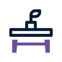 table icon. dual tone icon for your website, mobile, presentation, and logo design. vector