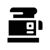 toaster icon. glyph icon for your website, mobile, presentation, and logo design. vector