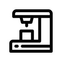 coffee machine icon. line icon for your website, mobile, presentation, and logo design. vector