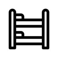 bunk bed icon. line icon for your website, mobile, presentation, and logo design. vector