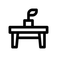 table icon. line icon for your website, mobile, presentation, and logo design. vector