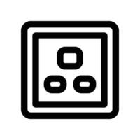 socket icon. line icon for your website, mobile, presentation, and logo design. vector