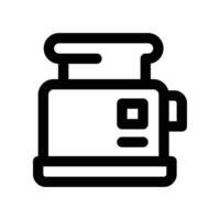 toaster icon. line icon for your website, mobile, presentation, and logo design. vector