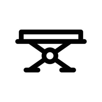 iron table icon. line icon for your website, mobile, presentation, and logo design. vector