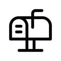 mailbox icon. line icon for your website, mobile, presentation, and logo design. vector