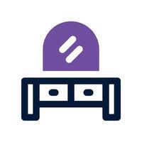 dressing table icon. dual tone icon for your website, mobile, presentation, and logo design. vector