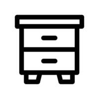 chest icon. line icon for your website, mobile, presentation, and logo design. vector