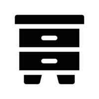 chest icon. glyph icon for your website, mobile, presentation, and logo design. vector