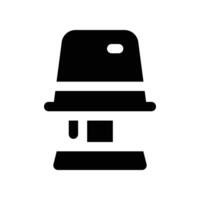 lamp icon. glyph icon for your website, mobile, presentation, and logo design. vector