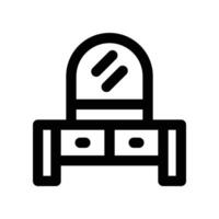dressing table icon. line icon for your website, mobile, presentation, and logo design. vector