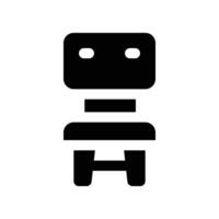 chair icon. glyph icon for your website, mobile, presentation, and logo design. vector