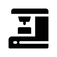 coffee machine icon. glyph icon for your website, mobile, presentation, and logo design. vector