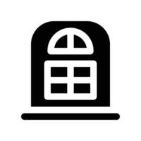 door icon. glyph icon for your website, mobile, presentation, and logo design. vector