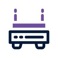 router icon. dual tone icon for your website, mobile, presentation, and logo design. vector