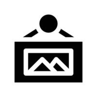 picture icon. glyph icon for your website, mobile, presentation, and logo design. vector