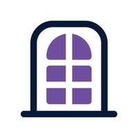 door icon. dual tone icon for your website, mobile, presentation, and logo design. vector