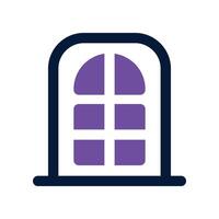 door icon. dual tone icon for your website, mobile, presentation, and logo design. vector