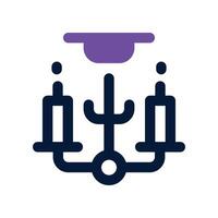 chandelier icon. dual tone icon for your website, mobile, presentation, and logo design. vector