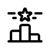 podium icon. line icon for your website, mobile, presentation, and logo design. vector