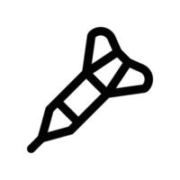dart icon. line icon for your website, mobile, presentation, and logo design. vector