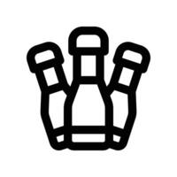 bowling icon. line icon for your website, mobile, presentation, and logo design. vector