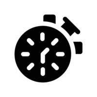 timer icon. glyph icon for your website, mobile, presentation, and logo design. vector