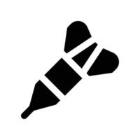 dart icon. glyph icon for your website, mobile, presentation, and logo design. vector