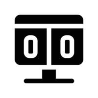 scoreboard icon. glyph icon for your website, mobile, presentation, and logo design. vector