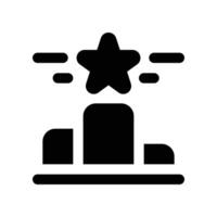 podium icon. glyph icon for your website, mobile, presentation, and logo design. vector