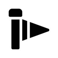 flag icon. glyph icon for your website, mobile, presentation, and logo design. vector