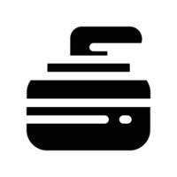 curling icon. glyph icon for your website, mobile, presentation, and logo design. vector