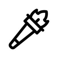 torch icon. line icon for your website, mobile, presentation, and logo design. vector