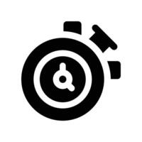 stopwatch icon. glyph icon for your website, mobile, presentation, and logo design. vector