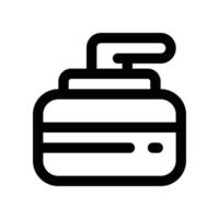 curling icon. line icon for your website, mobile, presentation, and logo design. vector
