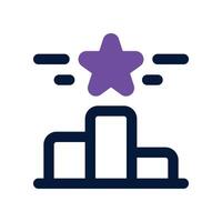 podium icon. dual tone icon for your website, mobile, presentation, and logo design. vector