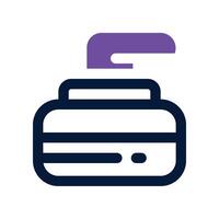 curling icon. dual tone icon for your website, mobile, presentation, and logo design. vector
