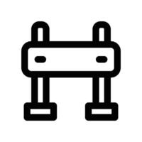 hurdle icon. line icon for your website, mobile, presentation, and logo design. vector