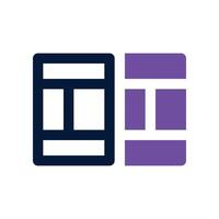 badminton icon. dual tone icon for your website, mobile, presentation, and logo design. vector
